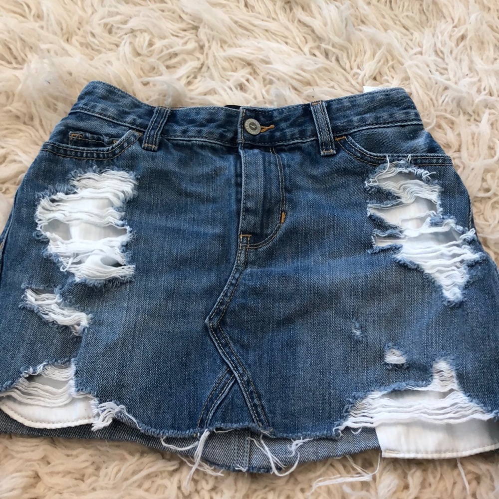 Hollister jean skirt!